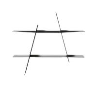 Andersen Furniture Estantería de pared A-Shelf Medium 52x9x46 cm Black