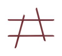 Andersen Furniture Estantería para pared A-Shelf Special Edition Wine red L 78x12x67 cm