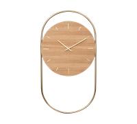 Andersen Furniture Reloj de pared A-Wall 41x76 cm Oak-brass