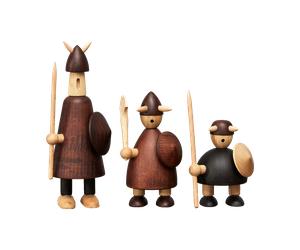 Andersen Furniture Set de 3 figuras de madera The vikings of Denmark Stained beech