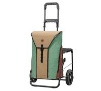 ANDERSEN Oli.P 2.0 - Carro de la compra (50 L, plegable, con asiento, multifunción), color beige