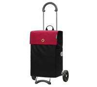 Andersen Shopper MANUFAKTUR Scala Shopper Hera 47L Red | Con ruedas silenciosas, plegable, de acero, hasta 40 kg, bolsillo con bolsillo lateral, compartimento interior, reflectores