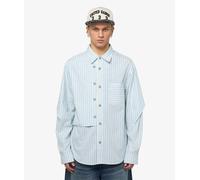 Andersson Bell Stripe Layered Shirt Azul claro