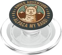 Andes Adventure Alpaca My Bags Retro Travel PopSockets PopGrip para MagSafe
