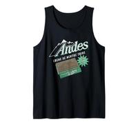 Andes Creme de Menthe Thins Distressed Ad Mint Candy Camiseta sin Mangas