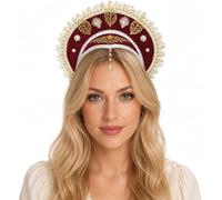 ANDHOM Tocado con capucha francesa Tudor estilo renacentista Ana Bolena para mujer, accesorio de disfraz medieval isabelino para cosplay, LARP y recreación histórica