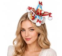 ANDHOM Tocado hecho a mano con sombrero de payaso Lolita, mini sombrero de bufón, lindo accesorio para el pelo de Harajuku, carnaval, circo, cosplay