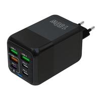 ANDHOT Cargador USB C， i-Phone Carga Rapida Adaptadores, 150W 6-Puertos USBC Enchufe Cargador (Puerto 3PD Tipo C + Puerto USB A 3QC), Compatible con la Serie iPhone 11/12/13/14/15/XS/XR/ 8/iPad