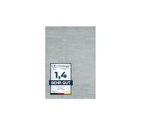 andiamo Alfombra Arezzo para salón Comedor fácil de Limpiar Elegante y acogedora Alfombra de salón Monocolor 80 x 200 cm Gris