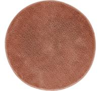 andiamo Alfombra de baño Antideslizante Florida - Alfombra de baño Suave y esponjosa - Alfombra de baño Antideslizante Lavable Alfombra de baño para baño 60 cm Redonda Rojo óxido