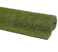 andiamo Alfombra de césped artificial Chill resistente a la intemperie, especialmente tensa y fácil de limpiar, altura del pelo: 18 mm, 133 x 300 cm, color verde
