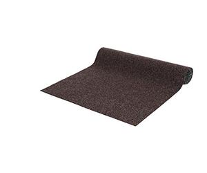 andiamo Alfombra de césped Exterior Permeable, césped Artificial Resistente a la Intemperie, Botones de Drenaje, Resistente a los Rayos UV, para balcón y jardín, Color: marrón, tamaño: 133 x 300 cm