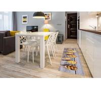 andiamo Alfombra de Cocina con Parte Trasera antirrobo, Alfombra de Cocina, PVC, para Cocina, Pasillo, Pasillo, 50 x 150 cm, Pasta