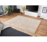 andiamo Alfombra de Pelo sintético Alpa, acogedora, de Pelo Alto, para salón, 35 mm de Altura, Suave y mullida, para salón, Arena, 50 x 110 cm