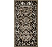 andiamo Alfombra Oriental - Alfombra de salón - decoración Oriental - Alfombra Dormitorio de fácil Cuidado con Motivos orientales atemporales 60 x 110 cm Beige