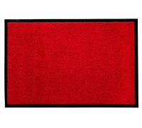 andiamo alfombrilla antisuciedad, felpudo, felpudo de puerta, felpudo, alfombrilla antisuciedad, felpudo de puerta - entrada, en el interior y exterior - antideslizante, lavable, rojo, polipropileno - 60x90 cm - 5 mm de altura