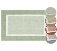 andiamo Alfombrilla de baño Antideslizante Maui - Alfombra de baño Suave y esponjosa - Alfombrilla de Ducha para baño Antideslizante Lavable Set 40 x 60 cm + 50 x 80 cm Salvia