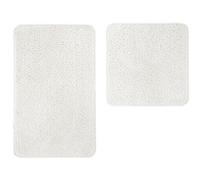 andiamo Alfombrilla de microfibra Alfombrilla de baño , poliéster, crema Set de 2 alfombrillas de baño 1x 50x80cm - 1x 50x50cm