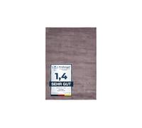 andiamo Arezzo - Alfombra Lavable para salón, Comedor, fácil de Limpiar, Elegante, acogedora, Alfombra de Pelo, Monocolor, 80 x 200 cm, Lavanda
