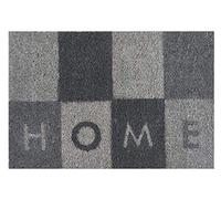 andiamo Felpudo con Estampado de Coco - Ideal como Felpudo atrapa la Suciedad Exterior o Alfombrilla de Coco - Exterior de fácil Cuidado con Parte Trasera Antideslizante, 40 x 60 cm, Color Gris