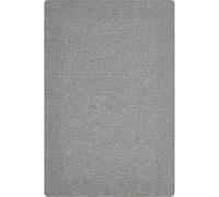 andiamo Grotone - Alfombra de salón Monocolor para Dormitorio, fácil de Limpiar, con Parte Trasera Antideslizante, Alfombra de Cocina, 160 x 240 cm, Color Gris y Blanco