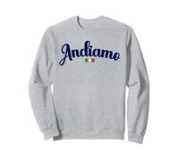 Andiamo Let's Go To Italy - Bandera y guión de Viaje Italiano Sudadera