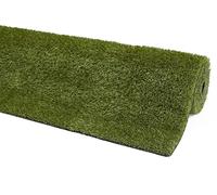 andiamo Marbella - Alfombra de césped artificial de alta calidad, resistente a la intemperie, especialmente resistente y fácil de limpiar, altura del pelo: 28 mm, 100 x 200 cm, color verde