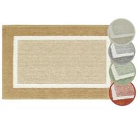 andiamo Maui - Alfombrilla de baño Antideslizante (40 x 60 cm + 50 x 80 cm), Color marrón