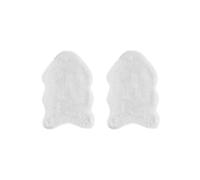 andiamo Piel sintética Alpa, poliéster, Blanco, 2er Set 50 x 80 cm, 2 Unidades