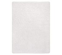 andiamo Shaggy - Alfombra de Pelo Largo para salón (100% Polipropileno, 67 x 140 cm), Color Negro, Crema y Blanco, 50 x 80 cm