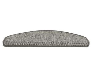andiamo Skagen - Juego de 15 Alfombrillas para Proteger Sus escaleras, 28 x 65 cm, Color Gris y Beige