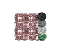 andiamo Terra Sol - Baldosas para terraza con sistema de clic, paneles de plástico para exteriores para balcón, suelo de terraza exterior, suelo de balcón resistente a la intemperie, placa de plástico