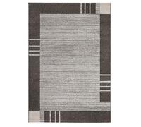 andiamo Webteppich Sant Jordi Bordüre Modern Kurzflor Polypropylen Teppich Barro, marrón, 160 x 230 cm