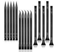 Andibro 15 mini raspadores de plástico, 3 formas, herramienta multiusos de doble extremo, espátula de plástico, raspador de limpieza para espacios estrechos, huecos, eliminación de pegamento y