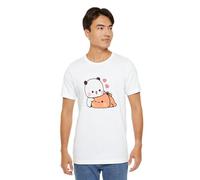 Andii Adorable Bubu & Dudu Hugging Each Other - playera de manga corta unisex para todas las ocasiones, Blanco, L