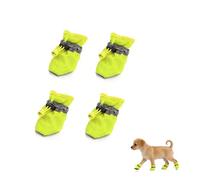 Andiker 4 zapatos para perro, botas suaves y transpirables para perro con cordón ajustable, suela antideslizante, fáciles de limpiar, protectores de patas de perro para exteriores e interiores en