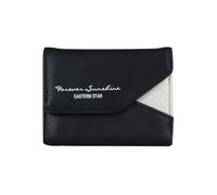 Andiker Cartera para mujer, de piel sintética, triple pliegue, con 1 compartimento para dinero en efectivo y 6 ranuras para tarjetas para un fácil acceso, ligera y portátil para el trabajo, compras,