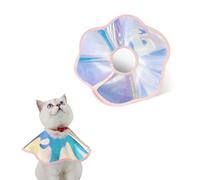 Andiker Collar de cono de gato, collar Elizabeth plegable con láser para perros y gatos para dejar de lamer heridas, rayado, suave, ligero, impermeable, collar de recuperación después de la cirugía