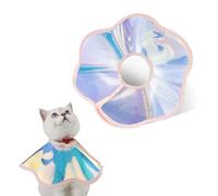 Andiker Collar de cono de gato, collar Elizabeth plegable con láser para perros y gatos para dejar de lamer heridas, rayado, suave, ligero, impermeable, collar de recuperación después de la cirugía