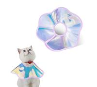 Andiker Collar de cono para gato, collar Elizabeth plegable con láser para perros y gatos para dejar de lamer heridas, rayado, suave, ligero, impermeable, collar de recuperación después de la cirugía