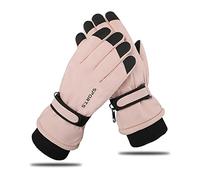 Andiker Guantes Impermeables del esquí de Las Mujeres, Guantes Termales de la Pantalla táctil del Invierno con vellón, Guante de Snowboard a Prueba de Viento para Esquiar, y Bicicleta (c)