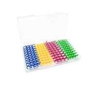 Andiker Mini resortes en espiral para gatos, 16 resortes para gatos vienen con una caja de almacenamiento de larga duración, 4 colores brillantes, resortes de plástico, juguete para gatos de interior