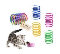 Andiker - Muelle en espiral para gato, juguete creativo para matar el tiempo y mantenerse en forma, juguete interactivo para gatos, duradero y resistente, de plástico muelles, juguete para gatos