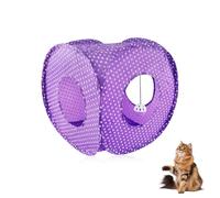 Andiker Tienda de campaña desplegable para gatos, 3 agujeros, seguro y fuerte, bonito túnel para gatos, plegable, fácil de llevar, casa para gatos de interior, gatitos que se esconden jugando al