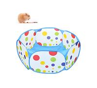 Andiker Valla para animales pequeños, portátil, para hacer ejercicio al aire libre Pop-Up, cercado plegable para cobayas, hámsteres, chinchillas, erizos y conejos (azul)