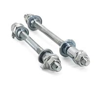 Andinus Ejes Centrales de Rueda para Bicicleta, Acero Cromado, Macizos y Huecos, Delanteros y Traseros, Compatibles con MTB, Carretera, Trekking, Urbana e Híbrida