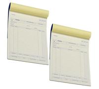 ANDINUS Pack de 2 Talonarios de Pedidos Autocopiativos A5 (14x21 cm) | 50 Hojas Duplicadas | Copia sin Carbón | Formato Profesional (80072-PEDIDO-M)