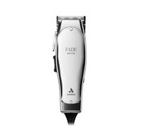 Andis 01820 - Cortapelos profesional Fade Master, cortadora de pelo ajustable de acero al carbono, sin huecos, carcasa de aluminio irrompible, cromado, plateado