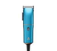 Andis Easy Clip 560814 - Cortapelos para perros con cable y hoja ajustable, kit de 11 piezas, ligero, potente motor, azul, 560814