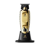Andis GTX-EXO II 562629 - Cortacésped eléctrico profesional inalámbrico de iones de litio para barba y cabello con soporte de carga, dorado